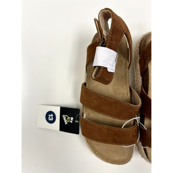 Girls' Romee Footbed Sandals - art class™ Cognac - Picture 2 of 4